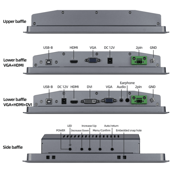 10.4寸嵌入式工业显示器 SCD-A104SG - 图片 9