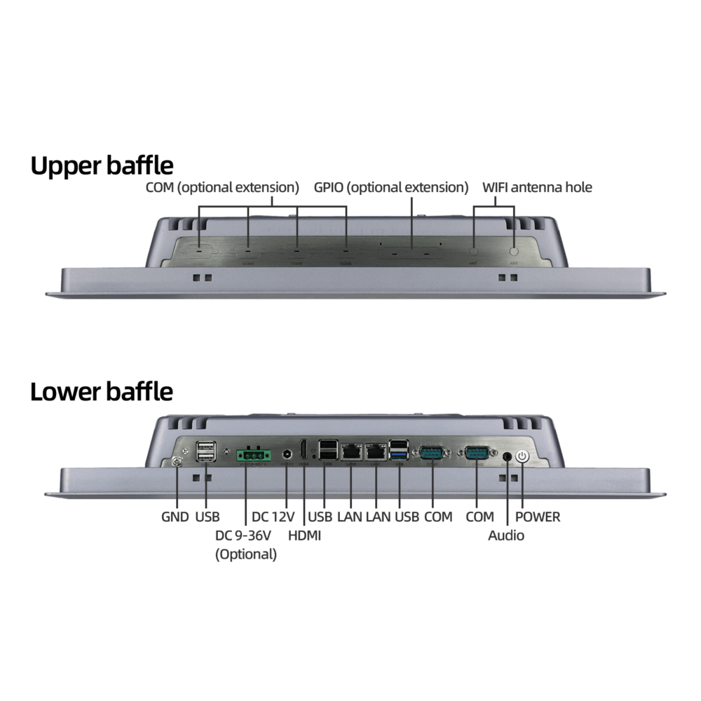 19寸嵌入式电阻触摸工控平板电脑 SCP-K190SZ - 图片 9